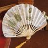 Ancient Style Ink Painting Folding Fan Japanese Style Female Chinese Style Classical Hanfu Folding Fan Dance Fan Silk Fan Summer