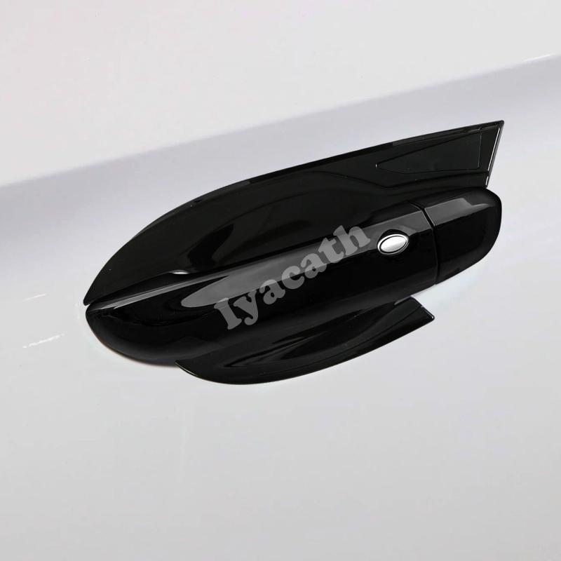 LHD RHD For MG3 Hybrid 2024 2025 ABS Carbon Fiber Black Car Door Handle Cover door bowl catch Protector Styling Auto Accessories