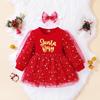 Girls Dress Winter New Christmas Princess Dress Girl Dress Holiday Dress Red Fashionable Fashion