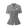 Elegantes Damen-Business-Anzugset mit kurzen Ärmeln
