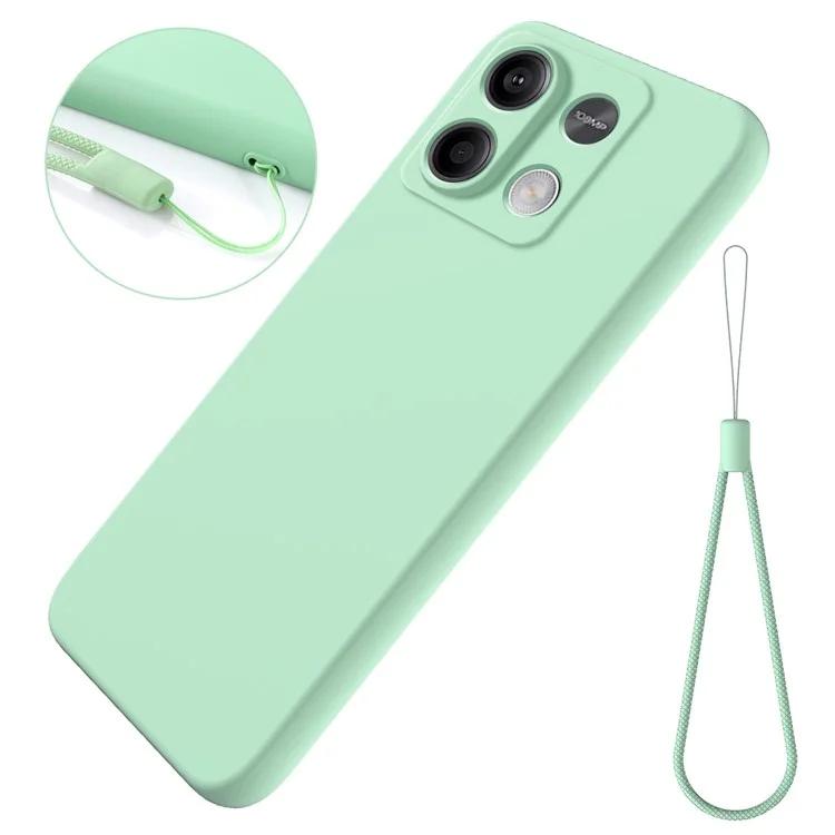 For Xiaomi Redmi Note 13 5G Note 13 5G (China) Case Liquid Silicone Slim Protective Phone Cover with Strap