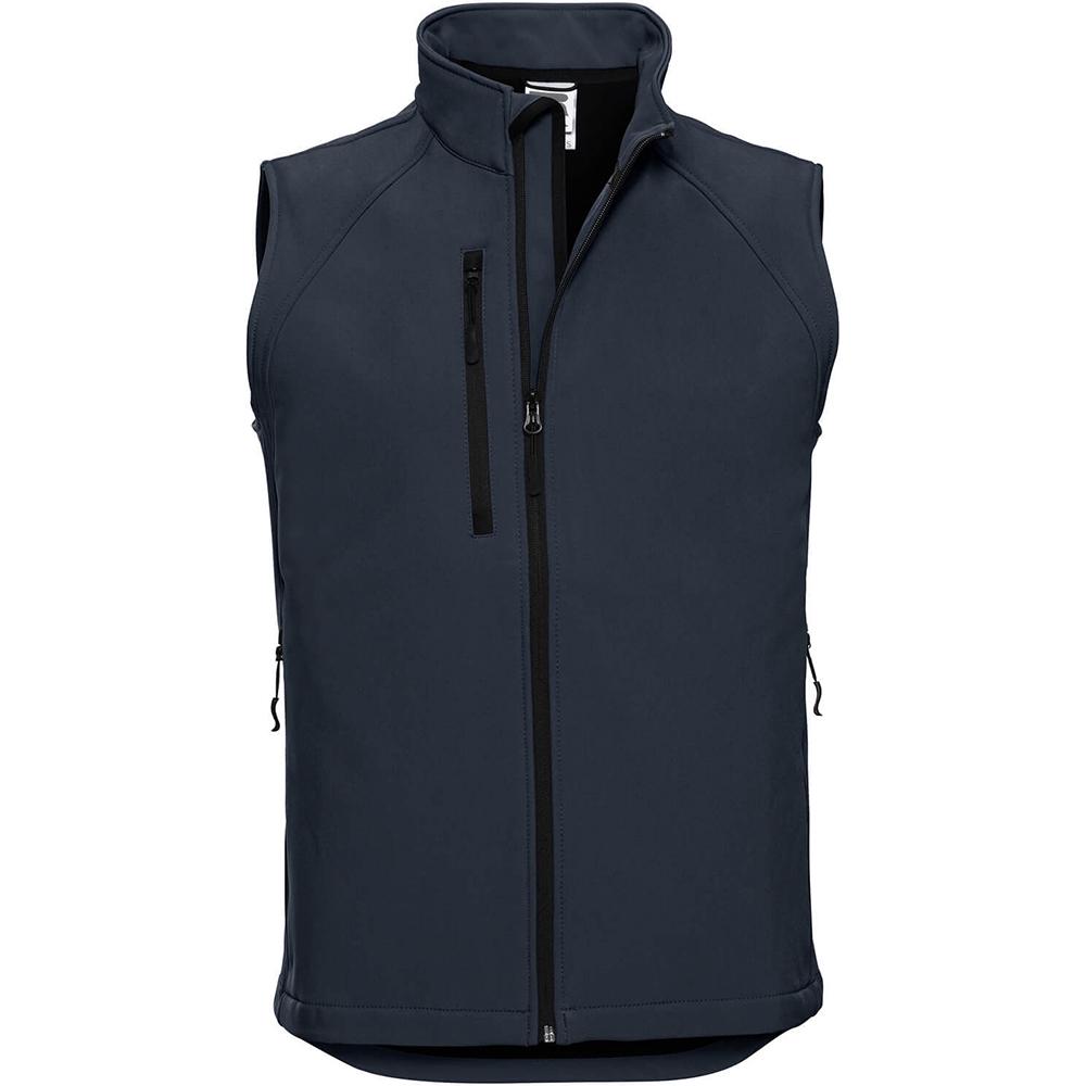 Russell Mens 3 Layer Soft Shell Vest Jacket
