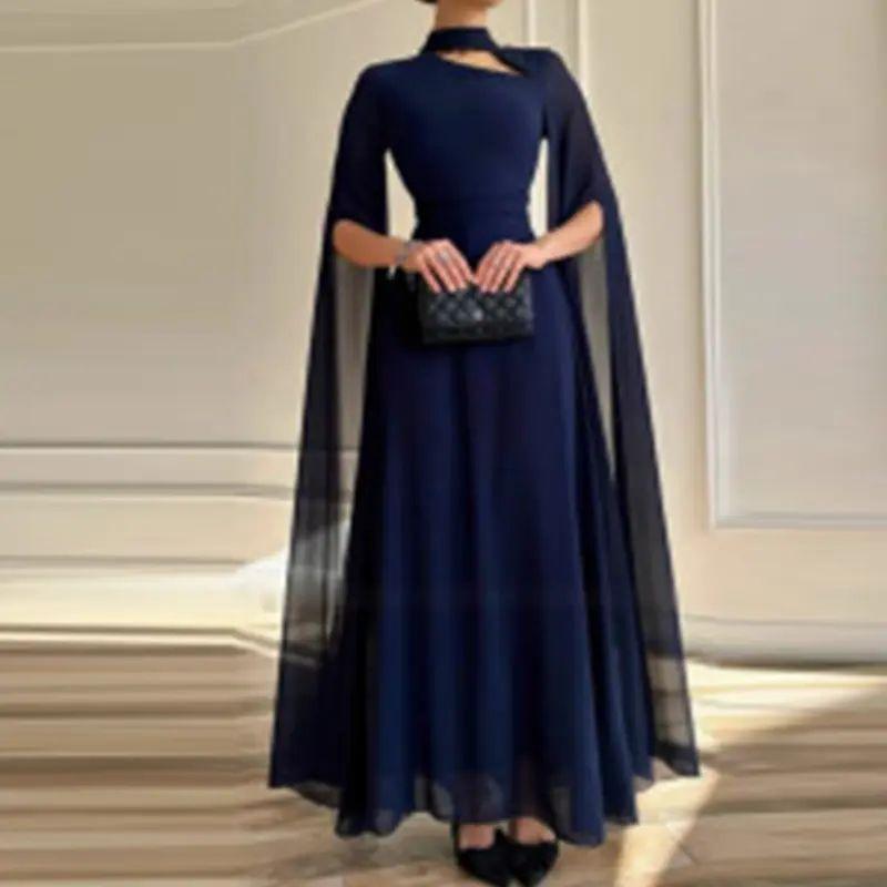 European and American Women Clothes Sexy Temperament Long Sleeve Dress Birthday Party Dress Birthday Party Dress