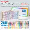 LANGUO 288/9 Colors Acrylic Paint Marker Pens Soft Brush Professional Drawing Pens for Graffiti School Stationery Art Supplies