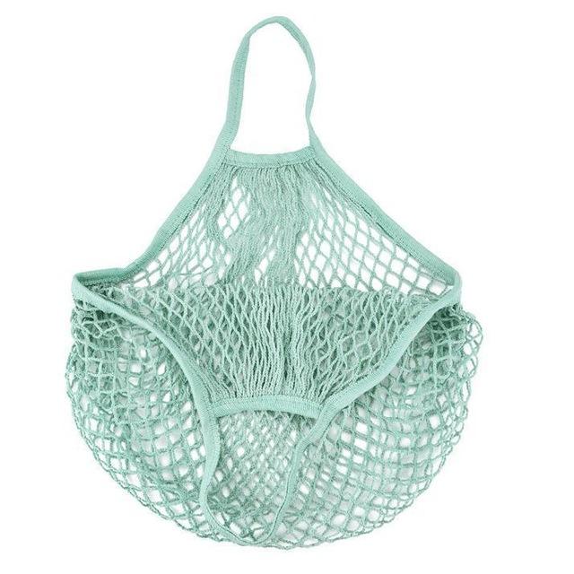 New Mesh String Shopping Bag Fashion Net Bag Reusable Fruit Storage Handbag Totes Women Shopping Mesh Bag Shopper Shoulder Bags