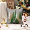 2Pcs Luxury Christmas Tree Cushion Cover 45x45cm Sofa Pillowcase Dacron Throw Pillow Case  Sofa