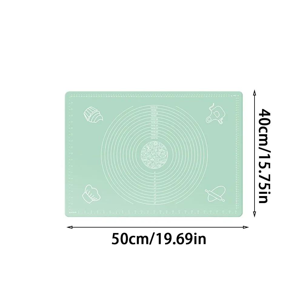 New Silicone Rolling Mat Non-Stick Non-slip Baking Mat Thickened Kneading Dough Mat
