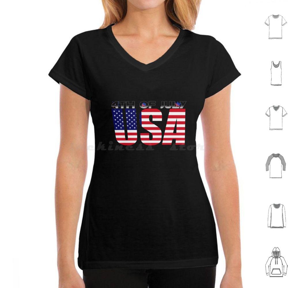 4. Juli T-Shirt Baumwolle Herren Damen DIY Druck 4. Juli Tag USA Amerikanischer Stolz Rot Weiß Blau Patriotische Sterne Und