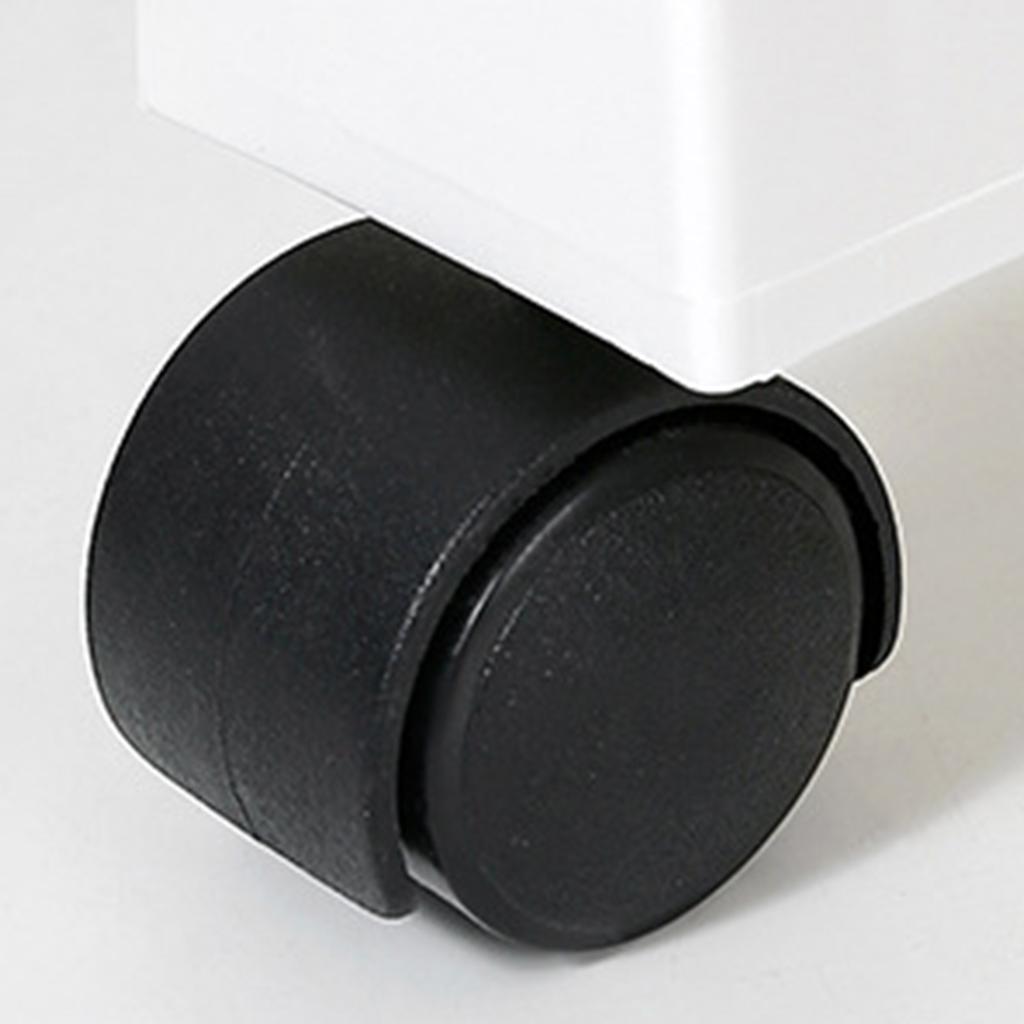 Movable Bookshelf Large Capacity Rotatable Removable Plastic Practical Rolling Organization Shelf