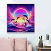 New Arrival 5D DIY Full Circle Diamond Painting "Leaping Dolphin" Embroidery Cross Stitch Home Decor Gift