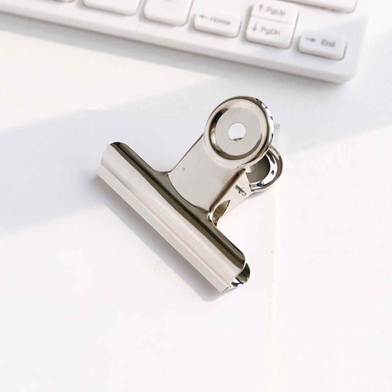 5pcs Stainless Steel Clip Food Bag Sealing Clip Reusable Heavy Duty Stainless Steel Clips Multipurpose Air Tight Seal Clip Office School  Home Kitchen