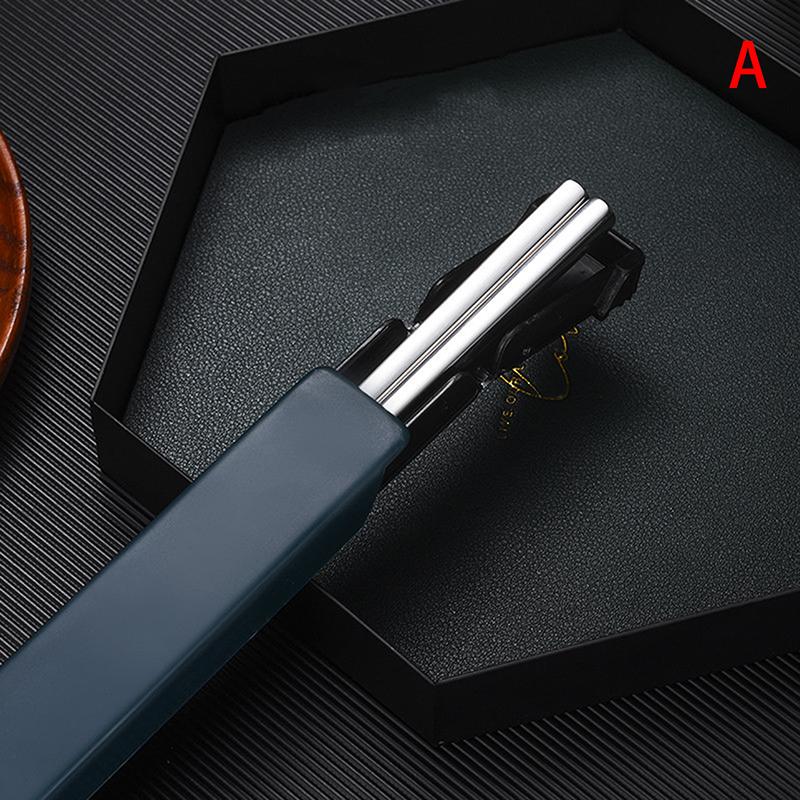 

Палочки для еды из нержавеющей стали 304, столовые приборы для ланча, дорожные портативные нескользящие палочки для еды с держателем-коробкой для хранения, кухонная посуда