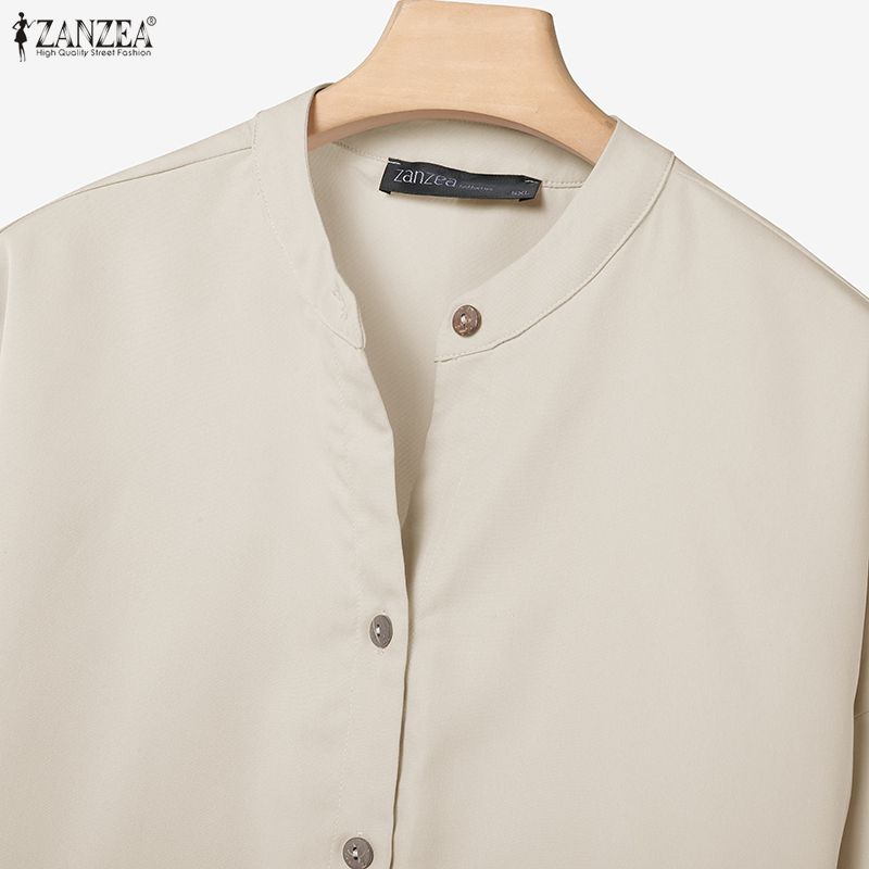 ZANZEA Women Long Sleeve Blouse and Pants Casual Two Piece Suit Sets