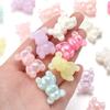 10Pcs 17x25mm Acrylic Jelly Color Beads Cute Cartoon Bears Spacer Beads For DIY Charm Earrings Phone Chain Jewelry Accessories