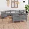 VidaXL Solid Pine Wood Garden Lounge Set 10 Pcs Patio Furniture Outdoor Furniture Garden Furniture Furniture of 3083381
