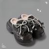 Cotton Shoes with Fleece for Indoor Heightening, Thick-soled, Versatile and Warm Fleece Slippers