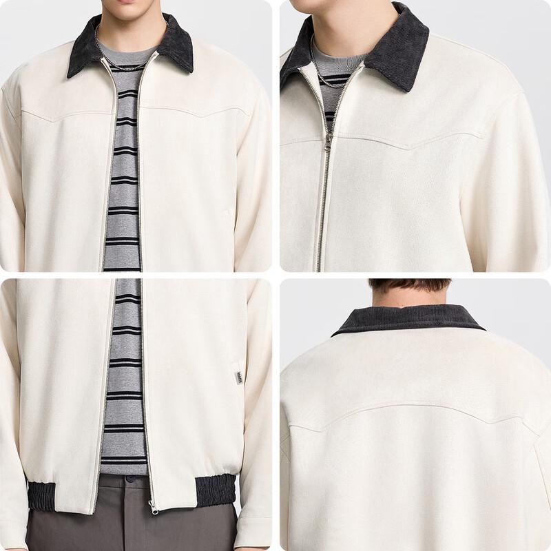 Mark Fairwhale Herren Wildlederähnliche Colorblock Reversjacke