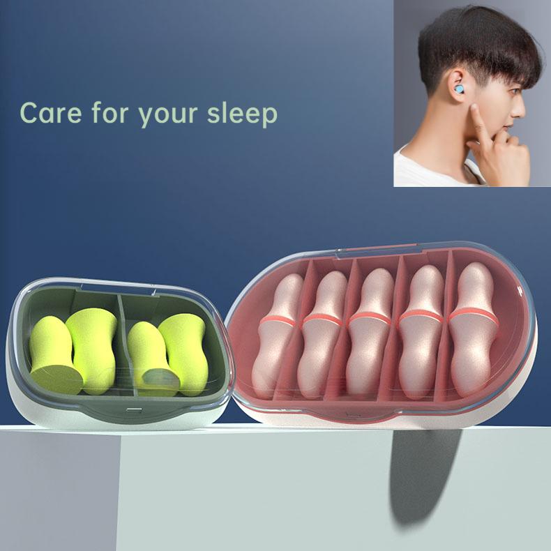 Støyreduserende skumørepropper for søvn, studier og snorkereduksjon – Supermyke ørepropper for voksne (4/10-delt sett)