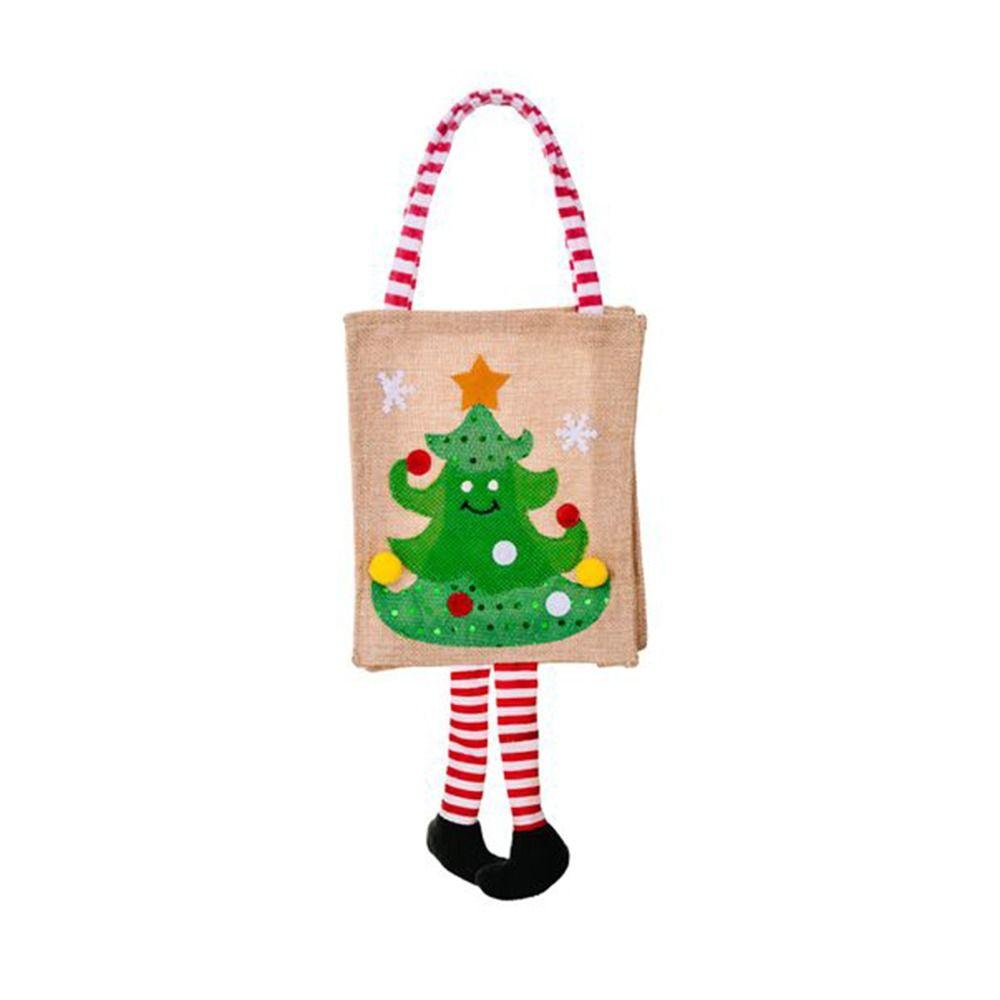 

Elk Party Linen Packaging Pouch Xmas Tree Gift Bags Christmas Tote Bag Wrapping Pouch Goodie Bags 04