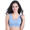 Plus Size Seamless Wireless One Piece Thin Shaping Sports Yoga Bra For Women