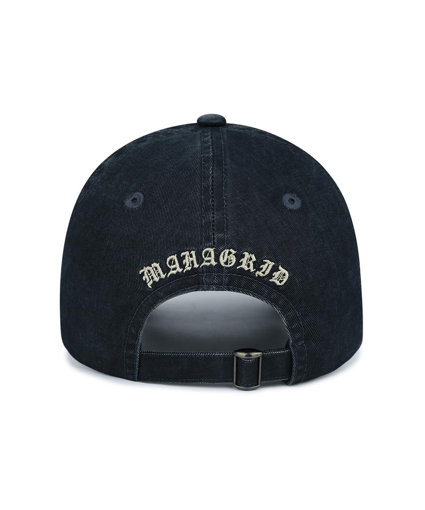 MAHAGRID Vintage Washed M Ball Cap Navy(Mg2Gsmab35A)