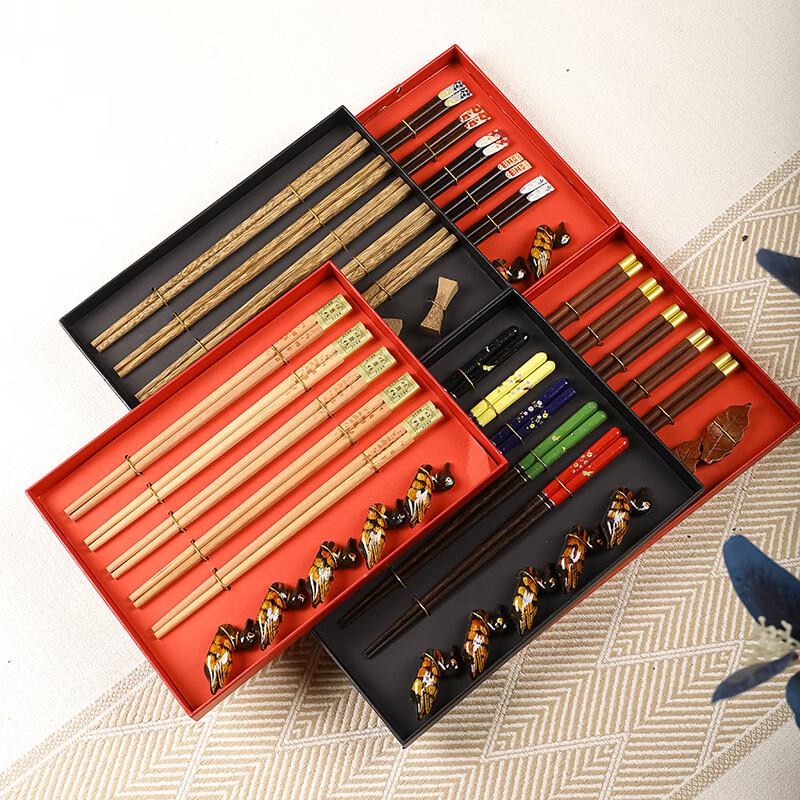 Ru Han Red Sandalwood Chopsticks Gift Set