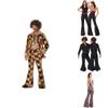 Set Costume Cosplay Disco Retro Anni '70 Per Uomo E Donna Perfetto Per Halloween E Feste A Tema