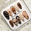 Summer European American 3D Strawberry Cherry Almond Nail Art Gel Tips