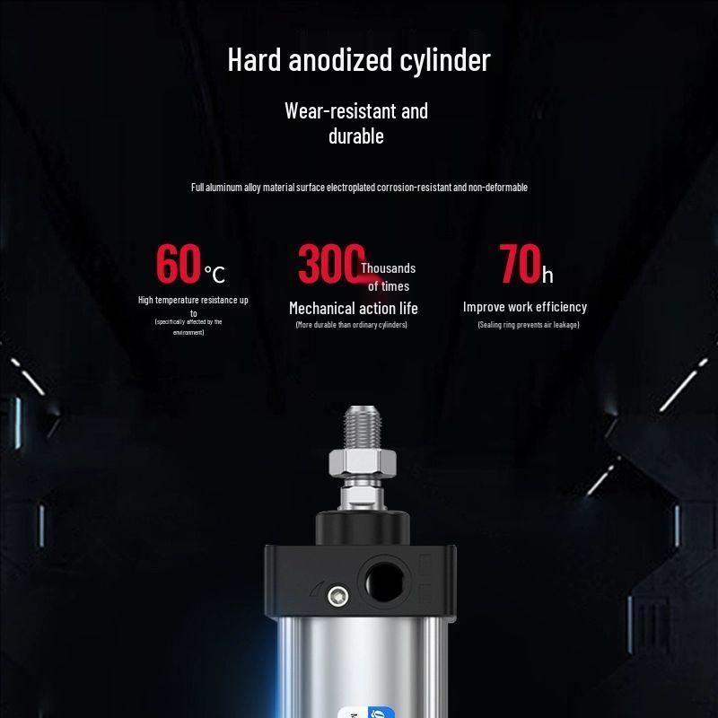 SC Series Magnetic Pneumatic Cylinder - Small/Large Thrust (SC125/160/200-S)