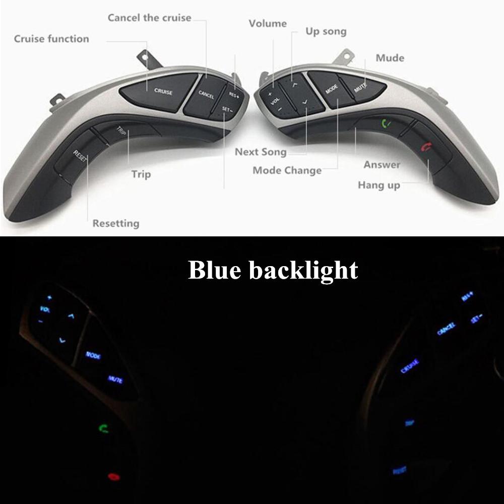 Auto Steering Wheel Button For Hyundai Elantra 2012 2013 2014 2015 Year I30 Audio Phone Bluetooth Cruise Control Car Switches