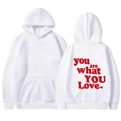 Winter Velvet Hoodie Wish You Were Here Letter Printed Casual Hoodie Pocket