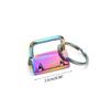 20Pcs Key Fob Hardware, 1 Inch Keychain Key Fob Hardware for Wristlet Keychain