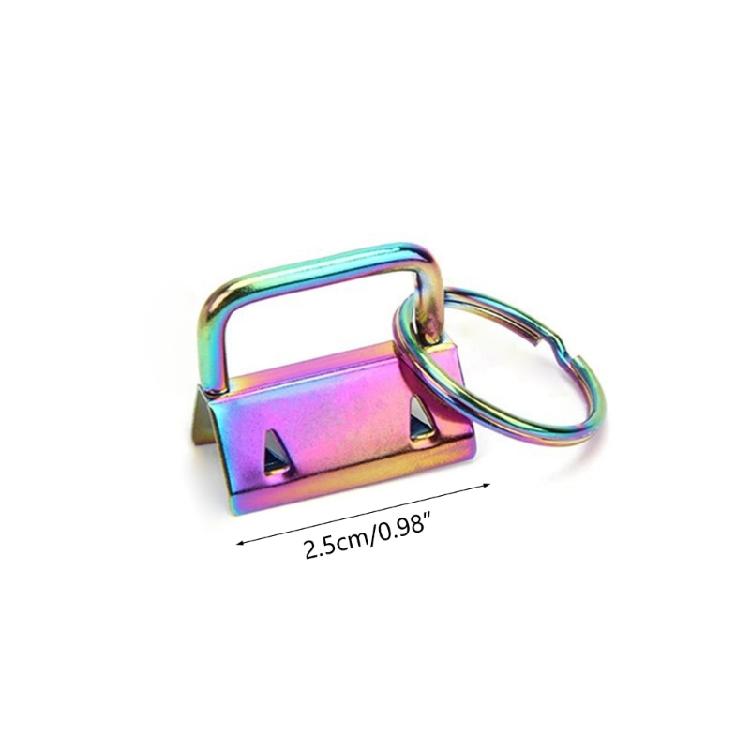 20Pcs Key Fob Hardware, 1 Inch Keychain Key Fob Hardware for Wristlet Keychain