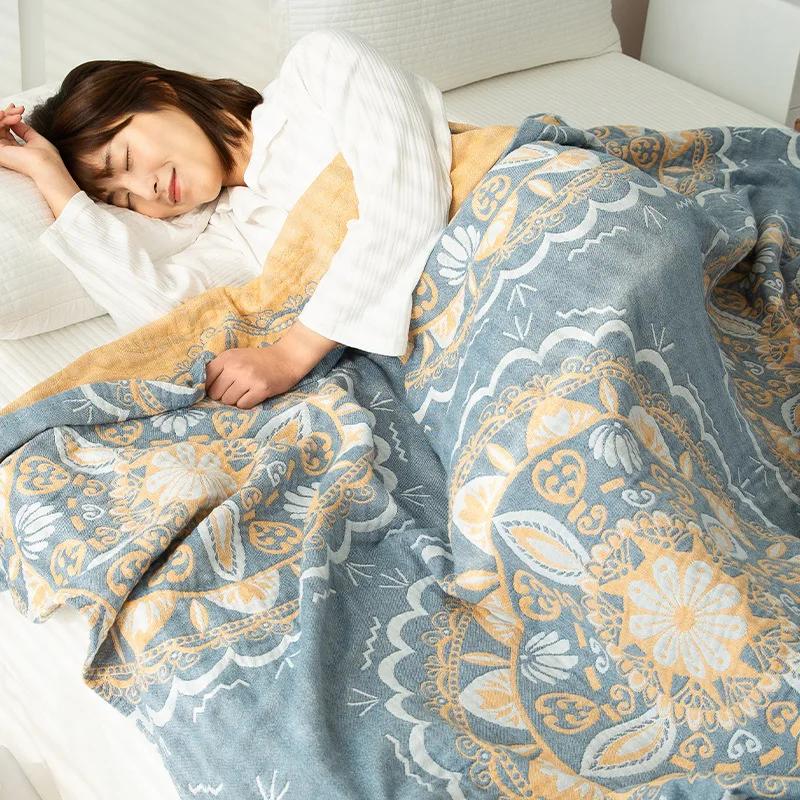 Summer Blanket For Beds, Double Sofa Towel, Thin Sheet, Single Cool Quilt, Cotton Blanket Bedspread, Breathable Comfortable, New