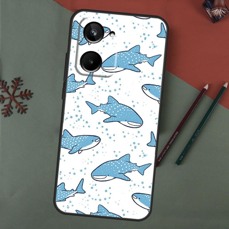 whale sharks Case For Realme C55 C51 C75 C63 C61 C53 C35 C65 C67 C71 11 12 13 14 15 Pro Plus GT6 GT7 Pro