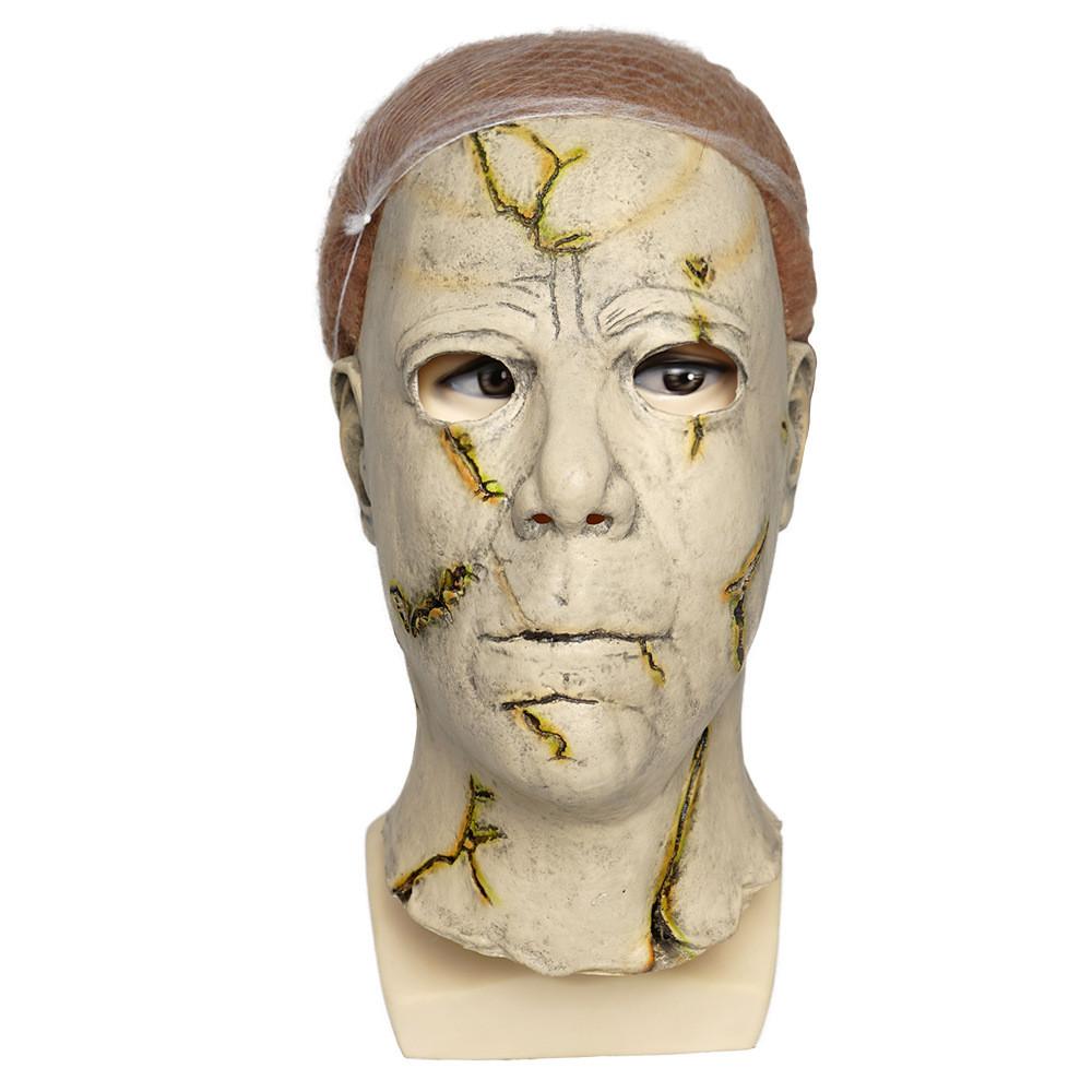 Michael Myers Halloweenowa Maska Lateksowa Z Funkcją Podświetlenia Dla Fanów Horroru