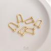 14K Gold-Filled U-Shaped Jewelry Clasp for DIY Earrings, Necklaces, and Pendants