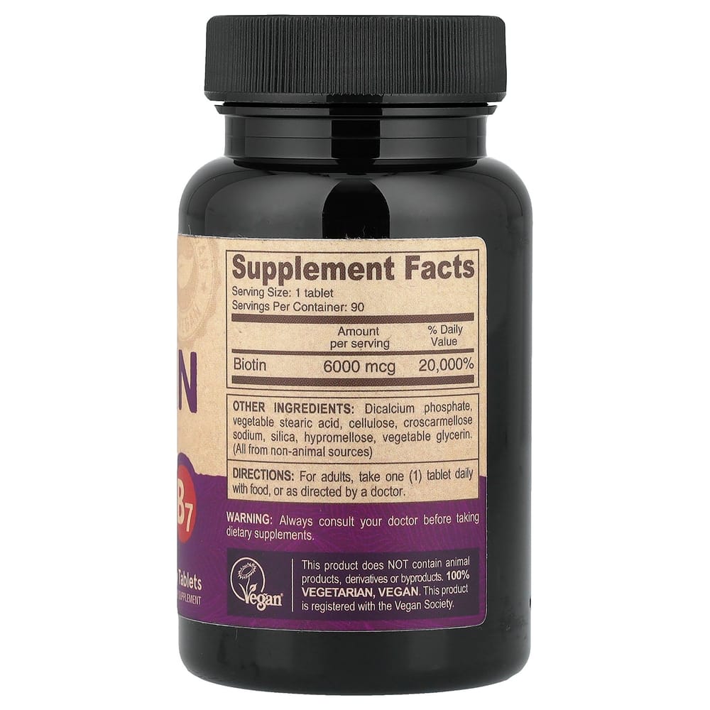 Deva Vegan Biotin 6000mcg 90 Tablets