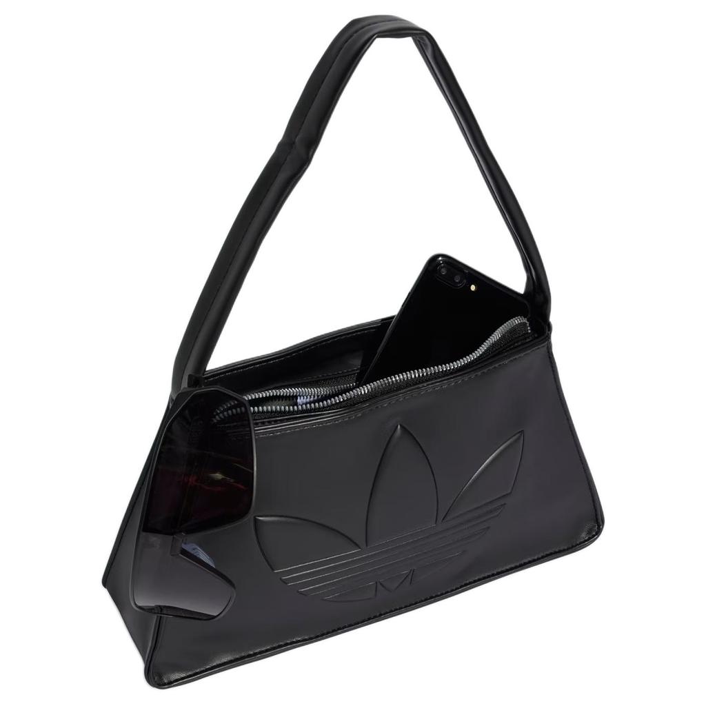 Adidas Originals Trefoil Polyurethane Shoulder Bag Women's Black JC6001