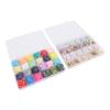 48 Grids Letter Beads Friendship Bracelet Set 24 Colors Clay Beads Jewelry Making Beads Set for 6‑12