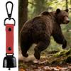 Bear Safety Bell with Carabiner Magnetic Self-Defense Gear Bear Bells Outdoor Safety Wildlife Alert for Sports Biking Mountain