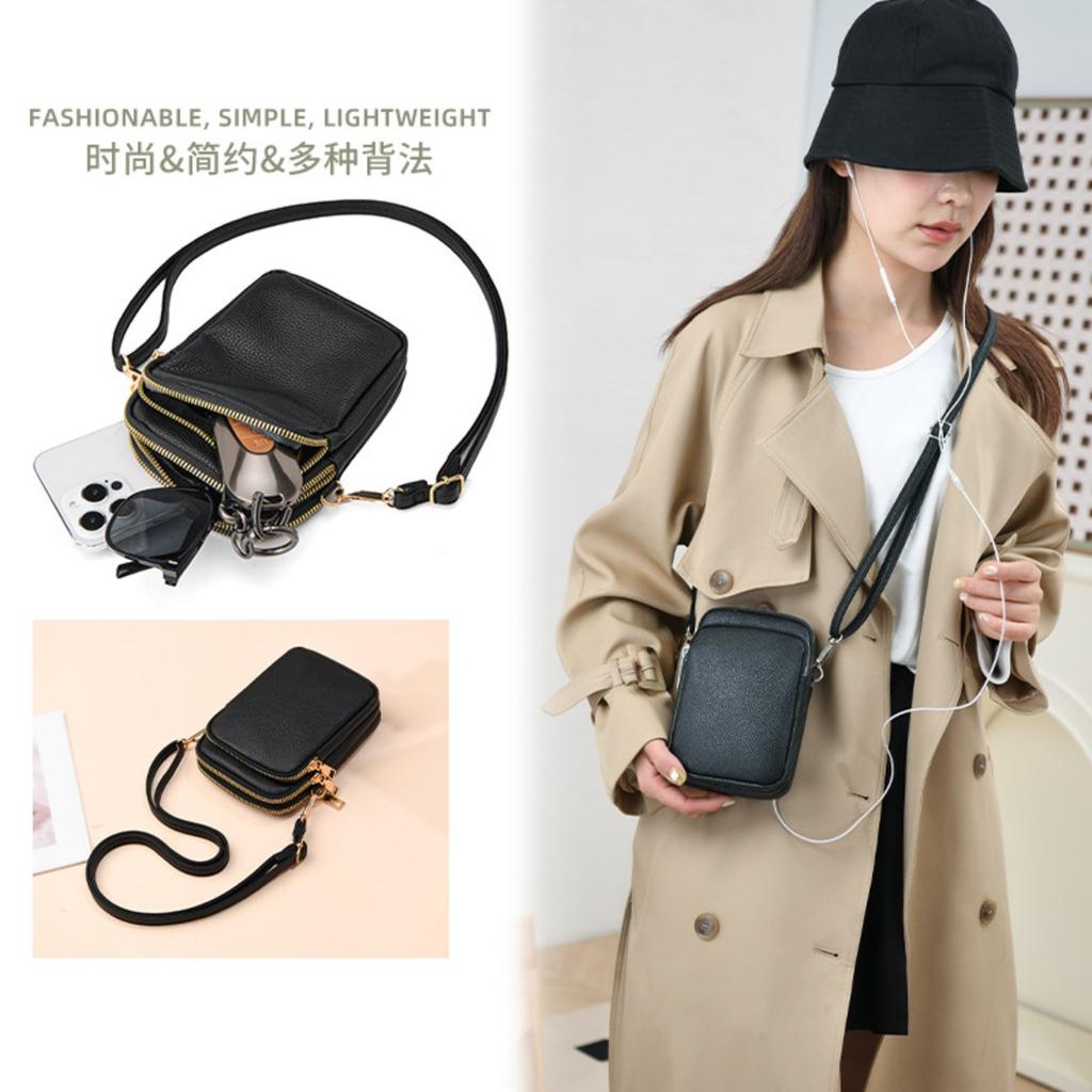 Soft Leather, Mobile Wallet, Women's Phone Bag, Shoulder Bag, Crossbody Bag