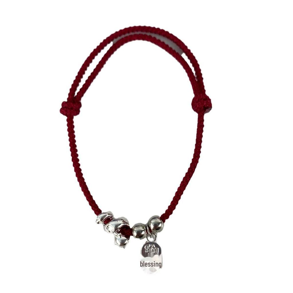 Fu Brand Ethnic Snake Braided Pendant Bracelet - Retro, Versatile Women's Jewelry Trend