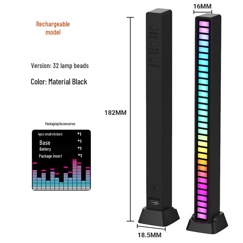 Atmosphere Light Speaker for Gaming Rooms: Creative Desktop Music and Rhythm Sound Control Decoration