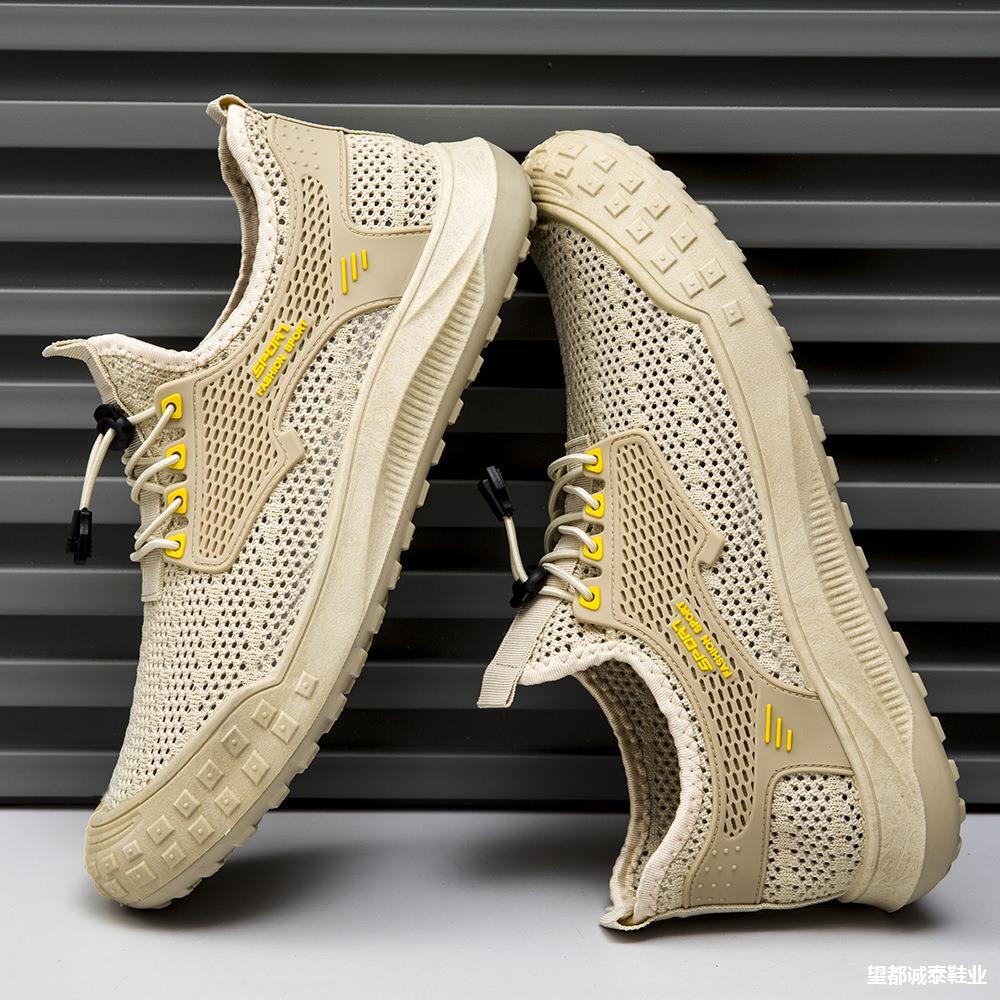 Herren Mesh Atmungsaktive Freizeitschuhe Modetrend Keine stickigen Füße Plateau Sportschuhe Herrenschuhe