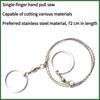 1PC Outdoor Wire Saw Wire Hand Pull Chain Saw, Life Saw Wilderness Survival Equipment Survival Supplies