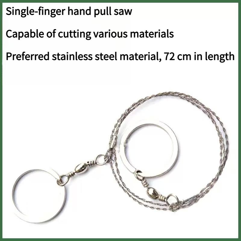 1PC Outdoor Wire Saw Wire Hand Pull Chain Saw, Life Saw Wilderness Survival Equipment Survival Supplies