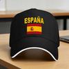 Espaa Flag TShirt Spain Cool Spanish Flags Jersey Baseball Cap Outdoor Gym Trucker Hat Summer Sun Unisex Women Snapback Cap