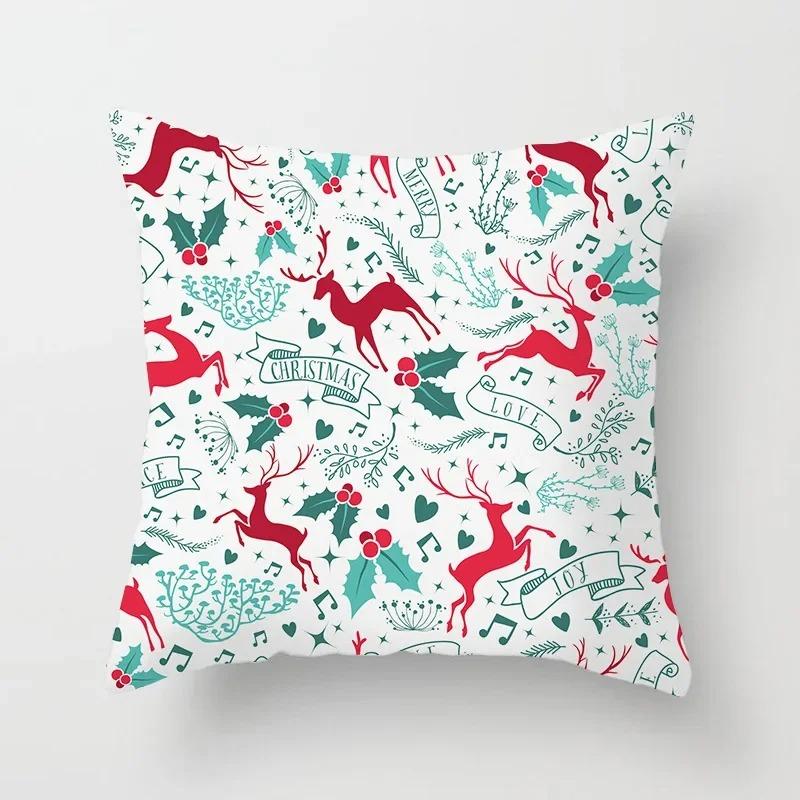 Christmas Themed Pillowcases Car Ornaments Office Santa Claus Living Room Sofa Home Pillowcases