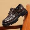 Men's Big Size Thick Sole Height Increasing Business Casual Lace Up Leather Shoes Formal Wedding Oxford Shoes For Men Shoes